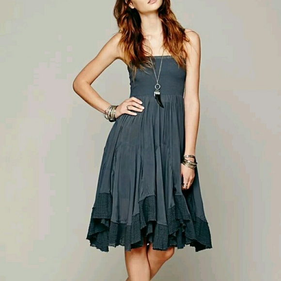 free people Dresses & Skirts - Rare Free People viscose convertible slip gray xs